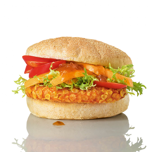 CRUNCHY CHIK'N BURGER 135G : pour des chicken burgers XL !