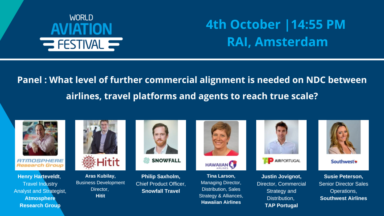 Panel : What level of further commercial alignment is needed on NDC between airlines, travel platforms and agents to reach true scale?