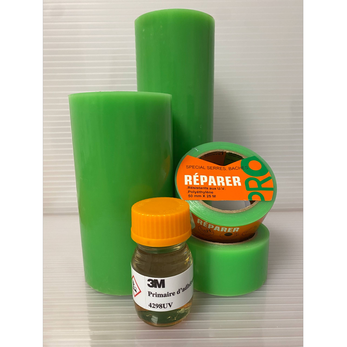 Ruban adhésif répare bâche et primaire d'adhérence