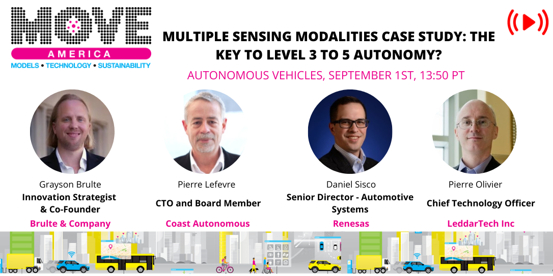Multiple sensing modalities case study: the key to level 3 to 5 autonomy?