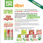 Eco Lips Freshly Squeezed Fruit Lip Balms