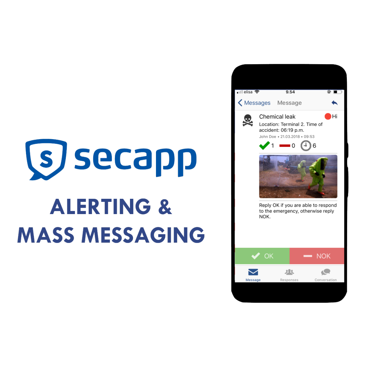 Crisis communications and mass messaging - Increase preparedness and alert needed people in seconds!