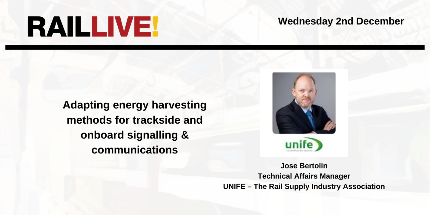 Adapting energy harvesting methods for trackside and onboard signalling & communications