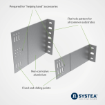 Fire safe & energy efficient: facade subframe system ALWI with aluminum L-shaped Flex wall brackets