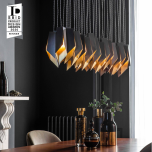 Bronze Fold Linear Chandelier