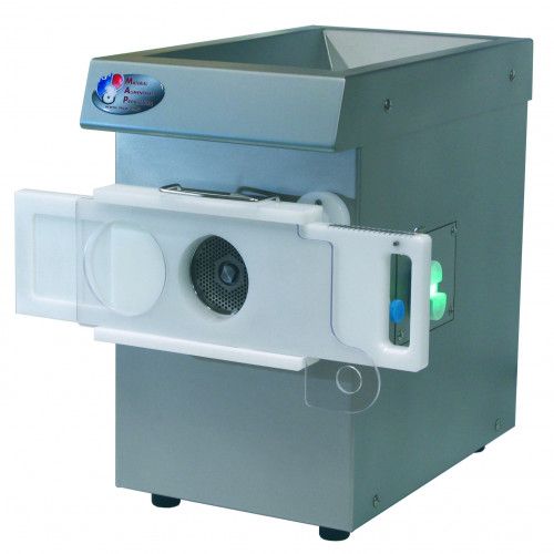 Hachoir de laboratoire avec  ou sans portionneur à steaks breveté M.A.P.