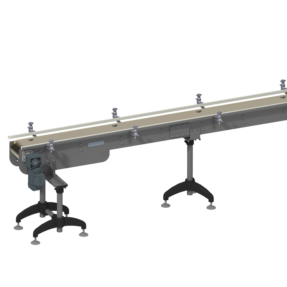 Straight slat band chain conveyor