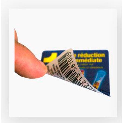 L'étiquette recto/verso enlevable