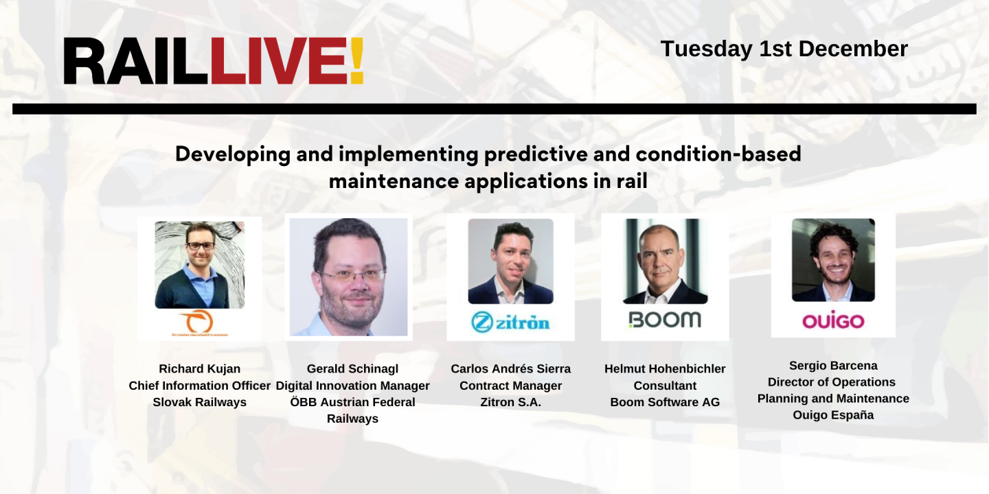 Developing and implementing predictive and condition-based maintenance applications in rail
