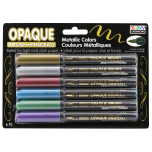 Marvy Uchida Opaque Brush - Metallic Brush Markers