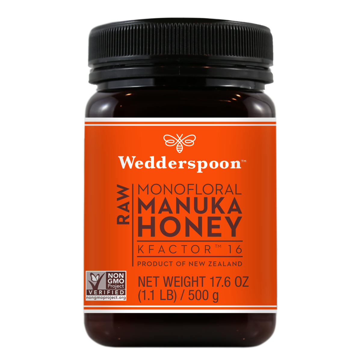 Wedderspoon KFactor 16 Monofloral Manuka Honey