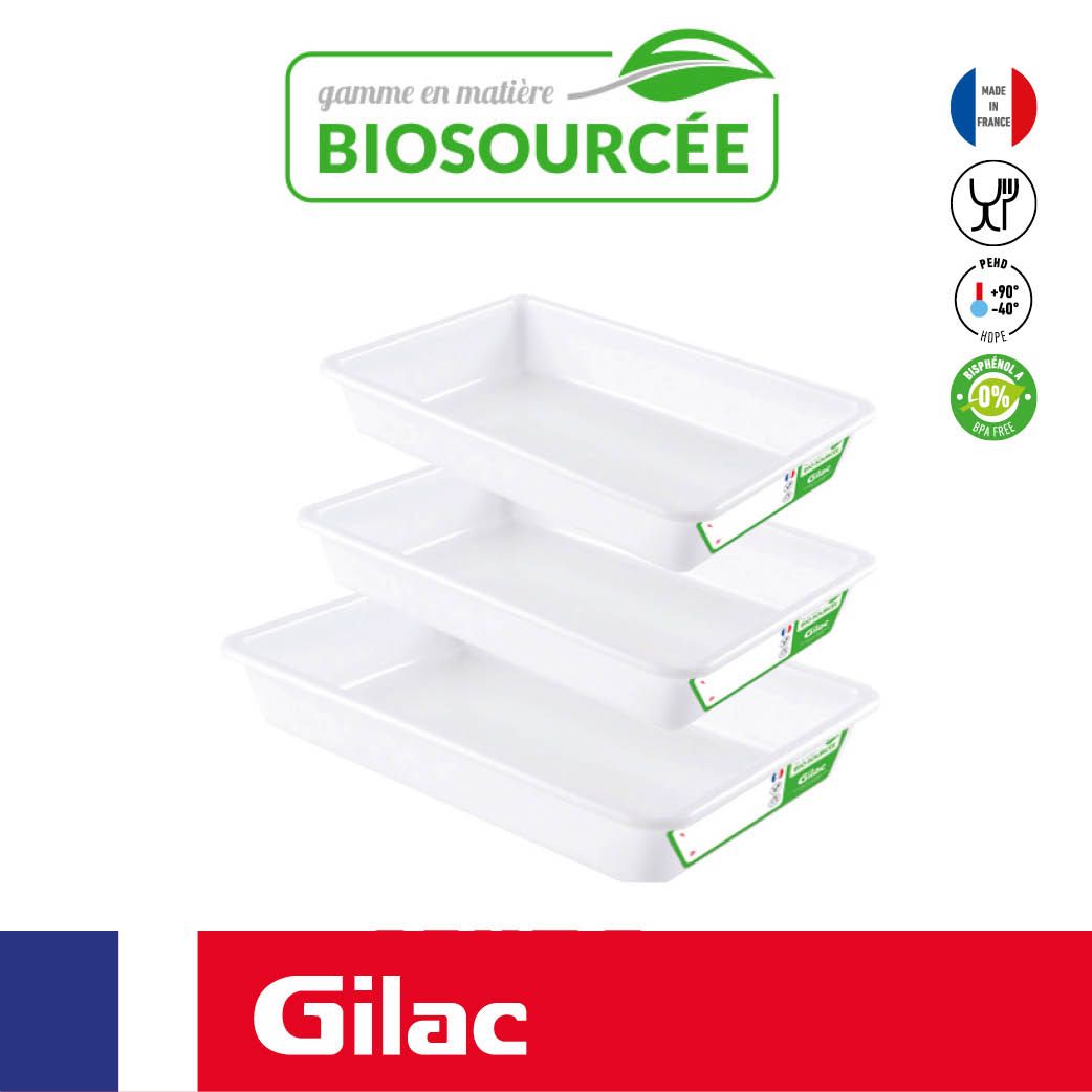 Biobased flat tray from 3 L to 5 L