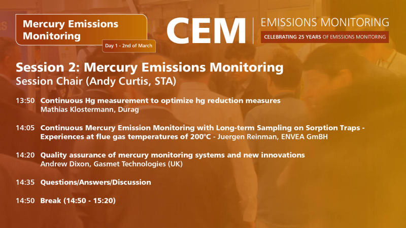 Mercury Emissions Monitoring - Session One