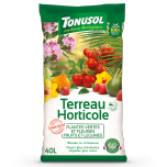Terreau complet 40 L, Terreau plantes du soleil 40 L, Terreau horticole 40 L, Terre de bruyère 50 L, Terre de plantation 70 L