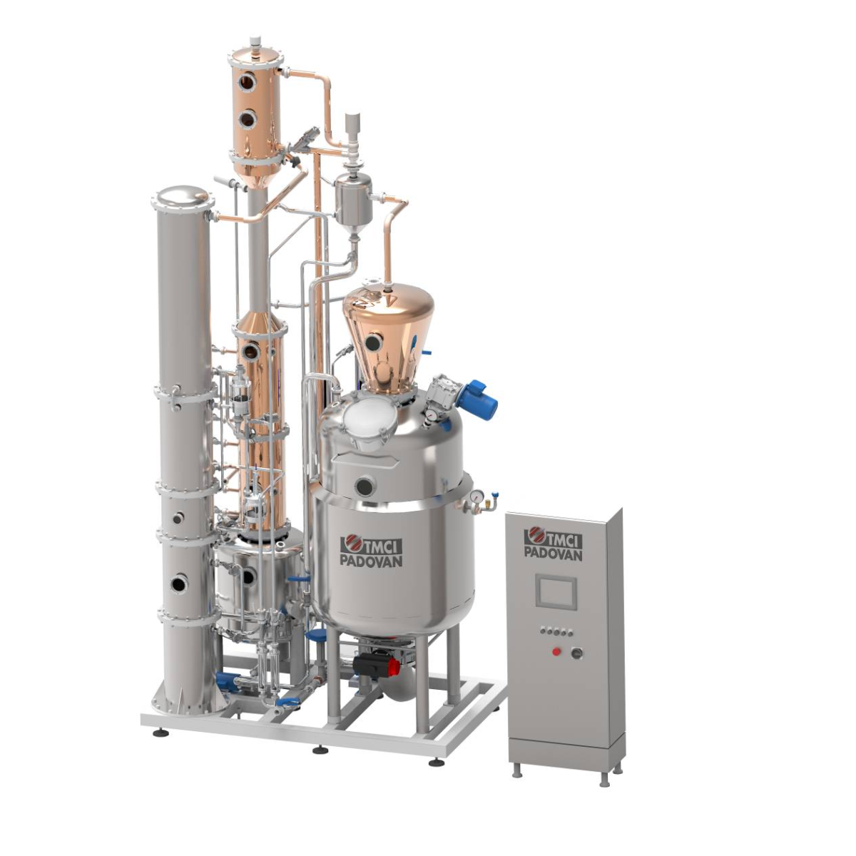 Distillatore discontinuo per whisky e distillati di birra