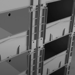 Basicline Plus - Grands Bacs de récolte et de stockage - 800 x 600 mm