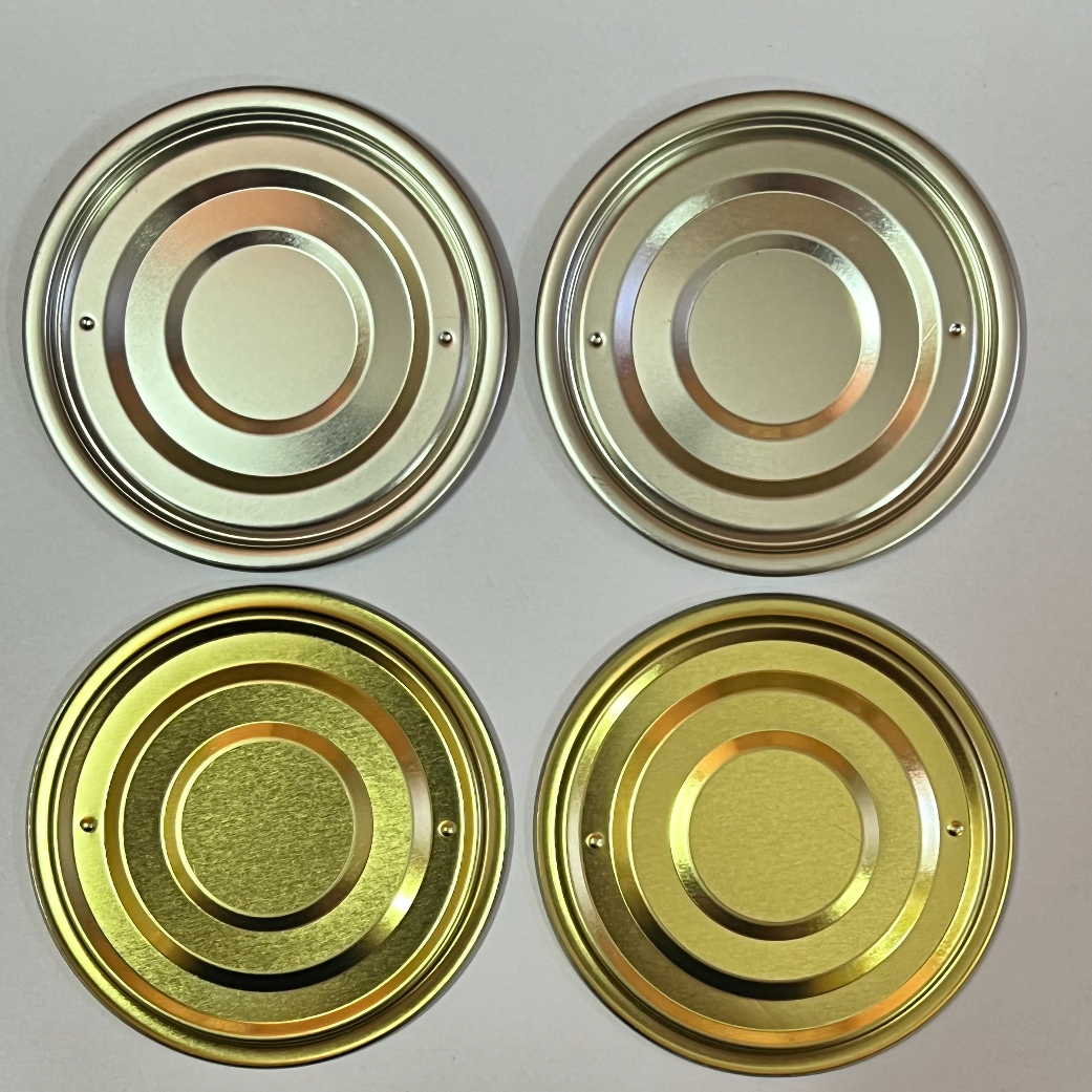 2 Punch Sanitary Can Bottoms/Lids