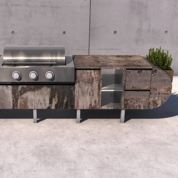 ASA-D2: A Modular Brown Jordan Outdoor Kitchen Designed by Daniel Germani