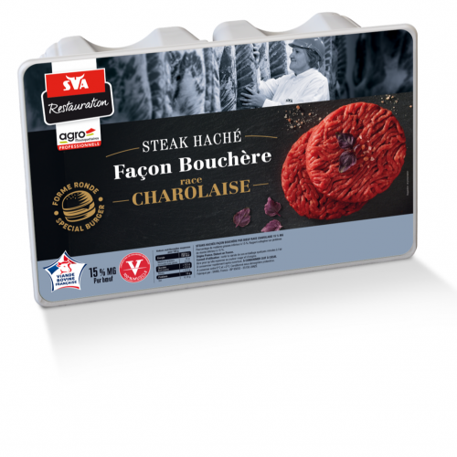 Minced steak, butcher style, charolais breed _ New HORECA Player: SVA Restauration