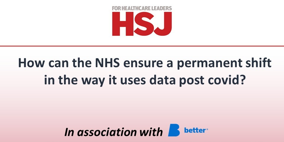 How can the NHS ensure a permanent shift in the way it uses data post covid?