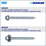HAMAR® WKS Self-drilling, tapping screws for fixing onto various substrates