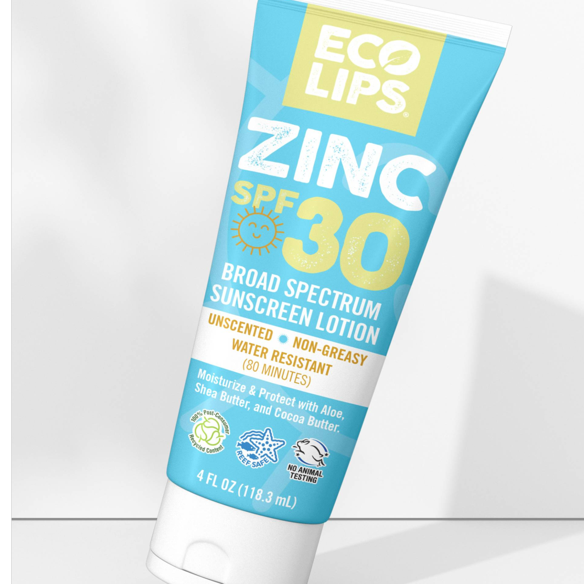 SPF 30 Zinc Unscented Sunscreen Lotion