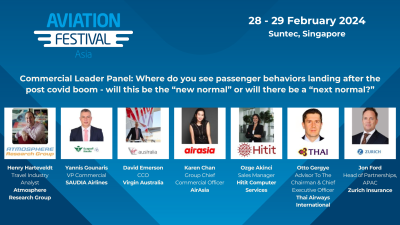 Commercial Leader Panel: Where do you see passenger behaviors landing after the post covid boom - will this be the “new normal” or will there be a “next normal?”