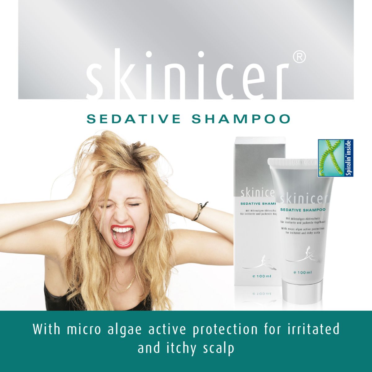 skinicer SEDATIVE SHAMPOO for irritated and itchy scalps