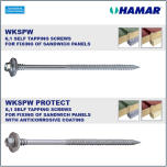 HAMAR® WKSPW Self-drilling screws for fixing sandwich panels onto various substrates