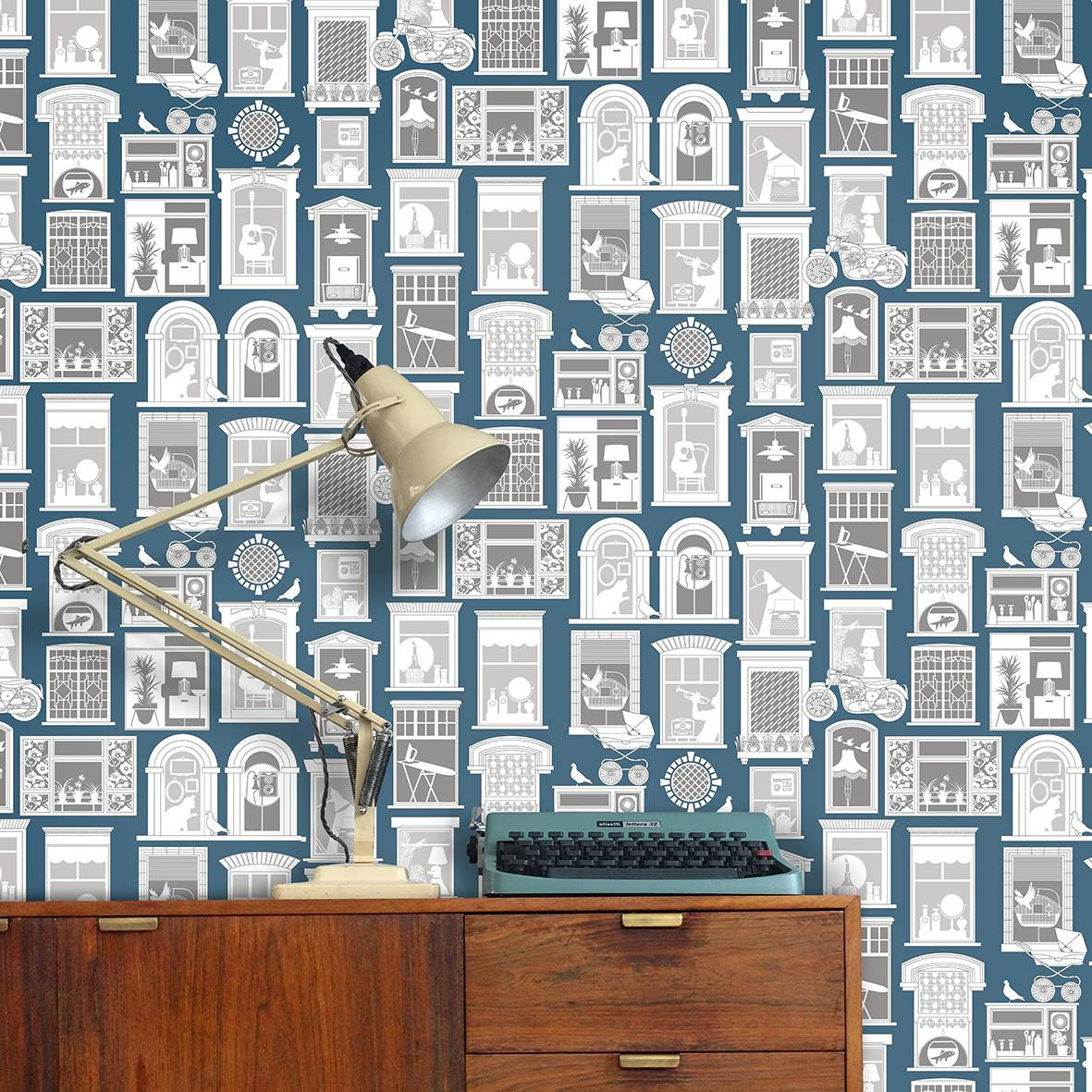 One Day Wallpaper - Washed Denim