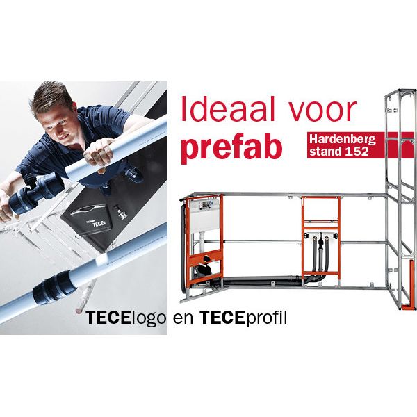 Prefab bij TECE speerpunt op installatiebeurs Hardenberg