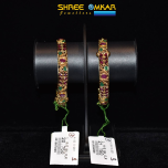 Ruby + Emerald Bangles