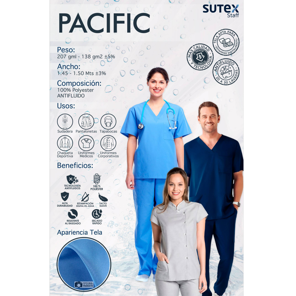 Telas antifluido - PACIFIC