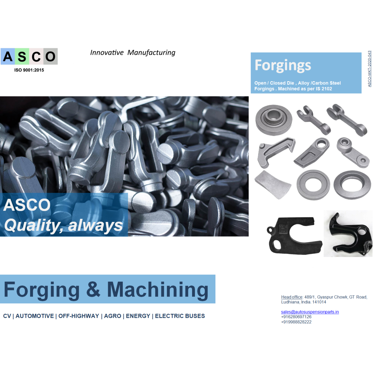 PRECISION FORGED AND MACHINED COMPONENTS