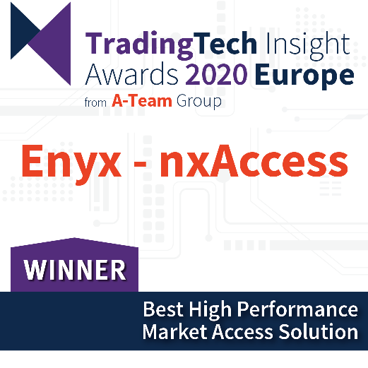 Best High Performance Market Access Solution - TradingTech Insight Awards, Europe 2020