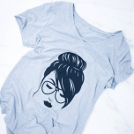 Beautiful Asian Woman Short Sleeve