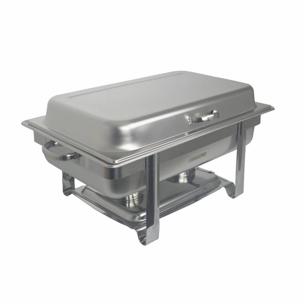 Rechaud Inox 2 Cubas de 1/2 Banho Maria Tampa Removível Frigopro