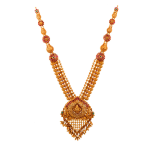 Gold Jewellery-Antique Jewellery-Temple Jewellery-Long Haram-Kantha