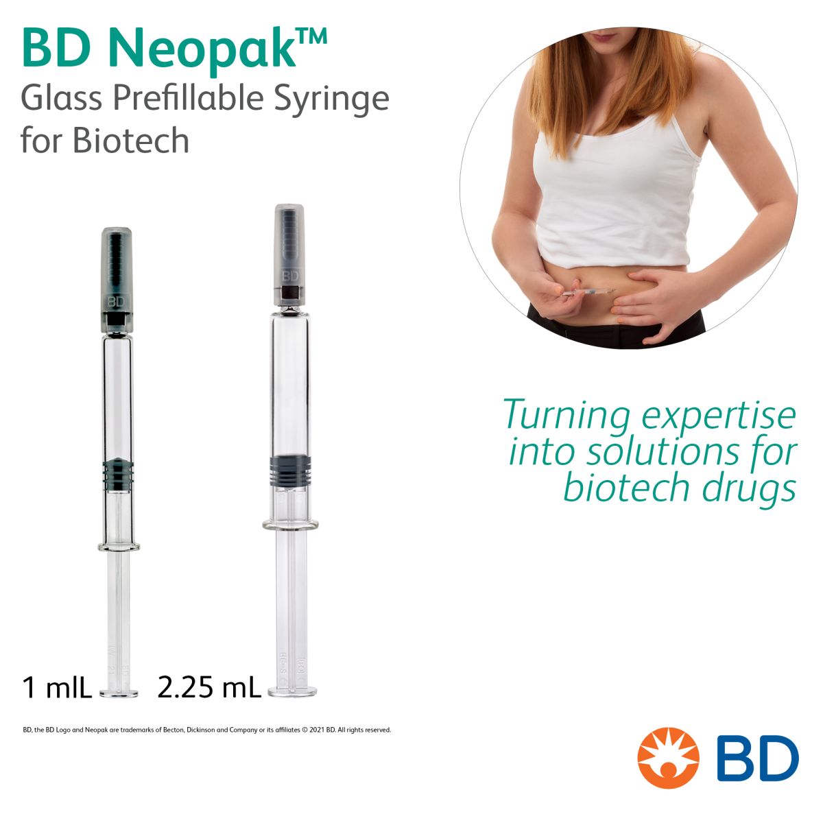 BD Neopak(TM) Glass Prefillable Syringe for Biotech - Turning expertise into solutions for biotech drugs