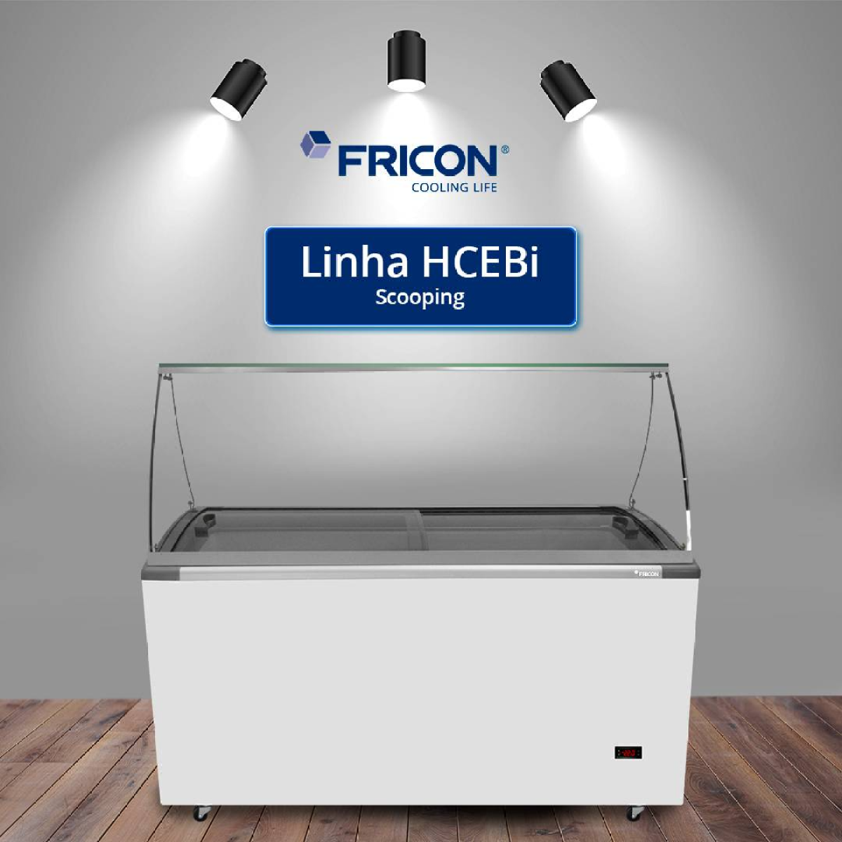 Conservadores Vitrine para Sorvetes (HCEBi SCOOPING)