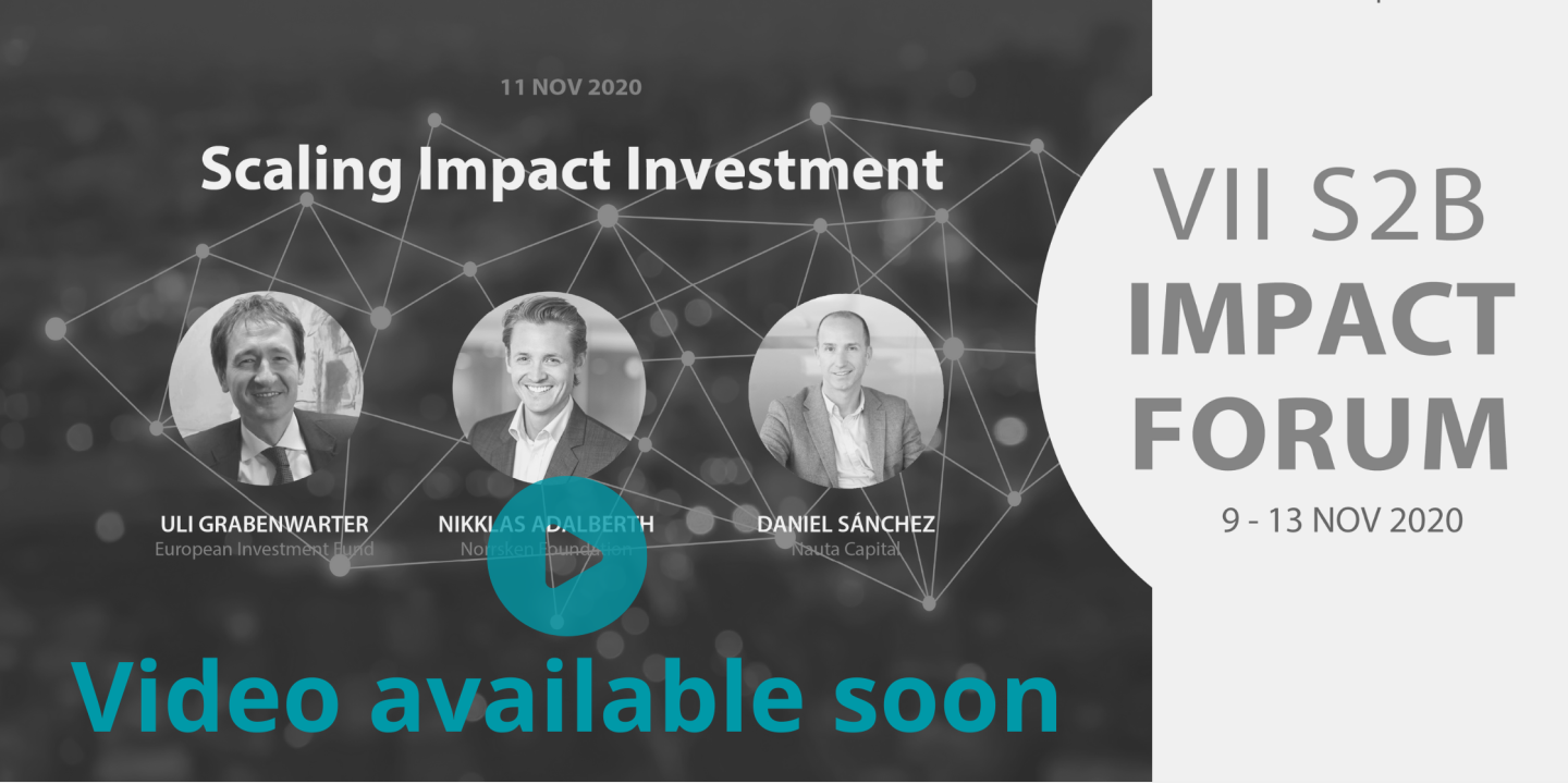 Scaling Impact Investment