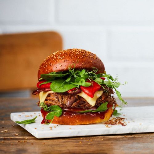 Un effiloché de canard confit pour burger ultra gourmand !