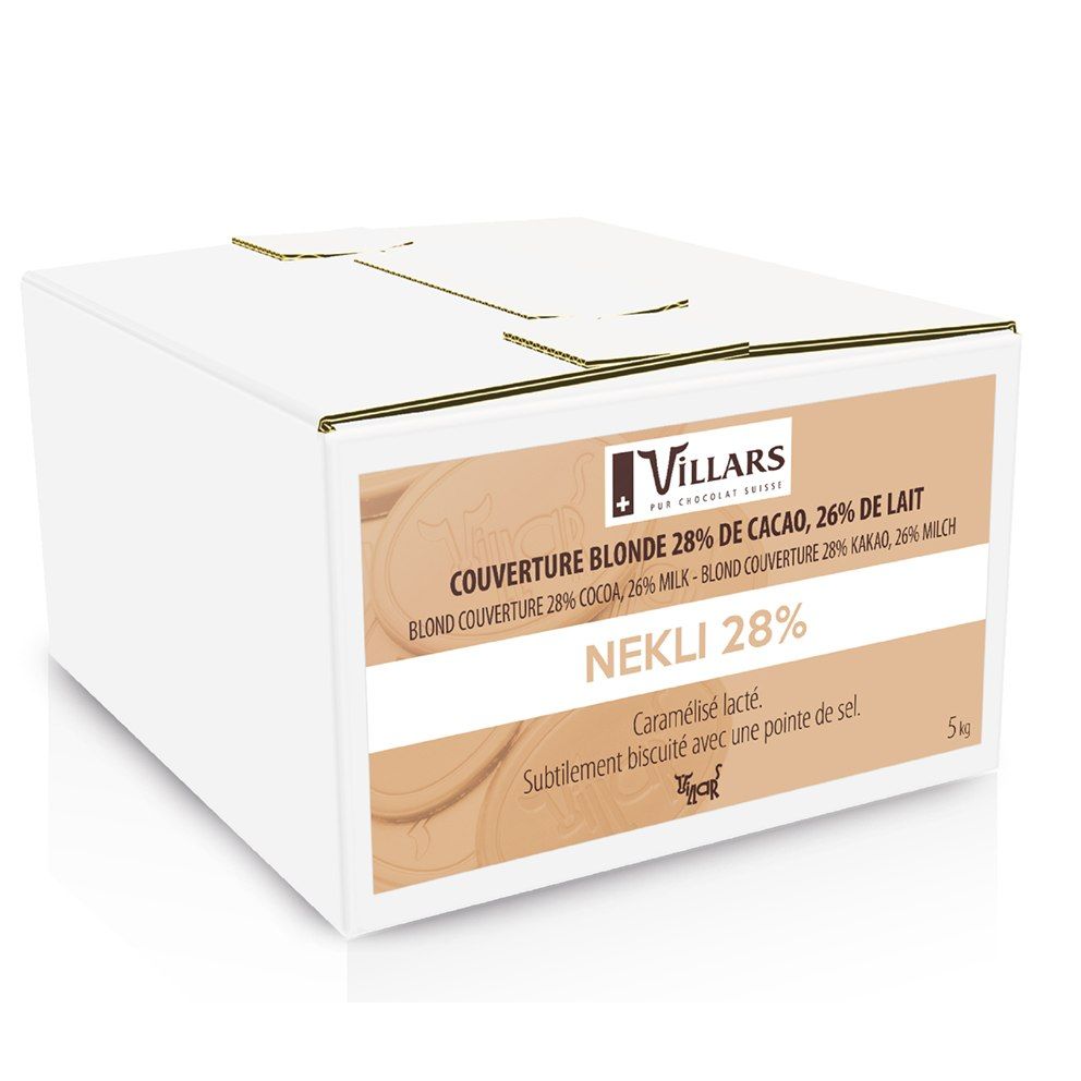 NEKLI 28% - Chocolat de couverture blond VILLARS