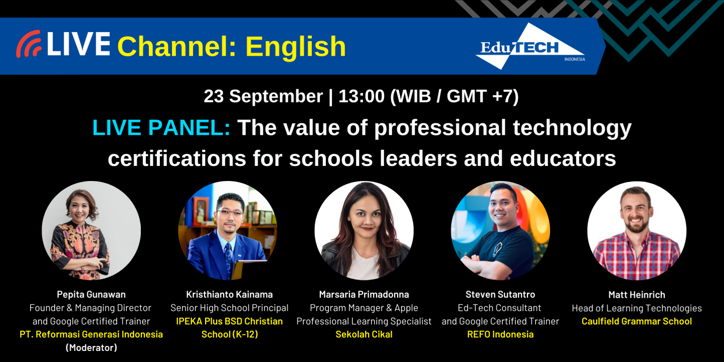 Live Panel: The value of professional technology certifications for schools leaders and educators