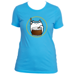 TaikoCat WOMENs Cut Cool Blue / Turquoise T-shirts