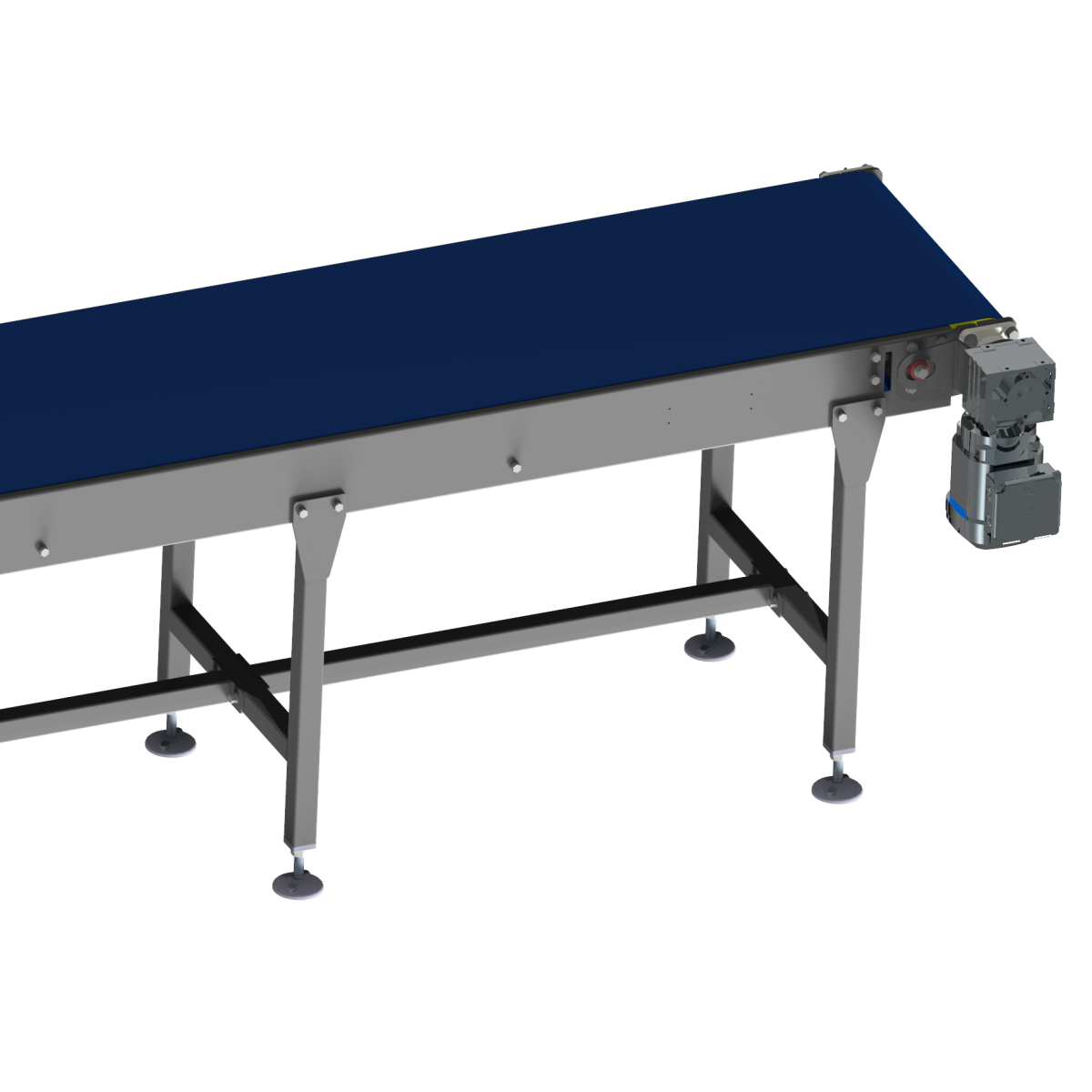 Straight belt conveyor