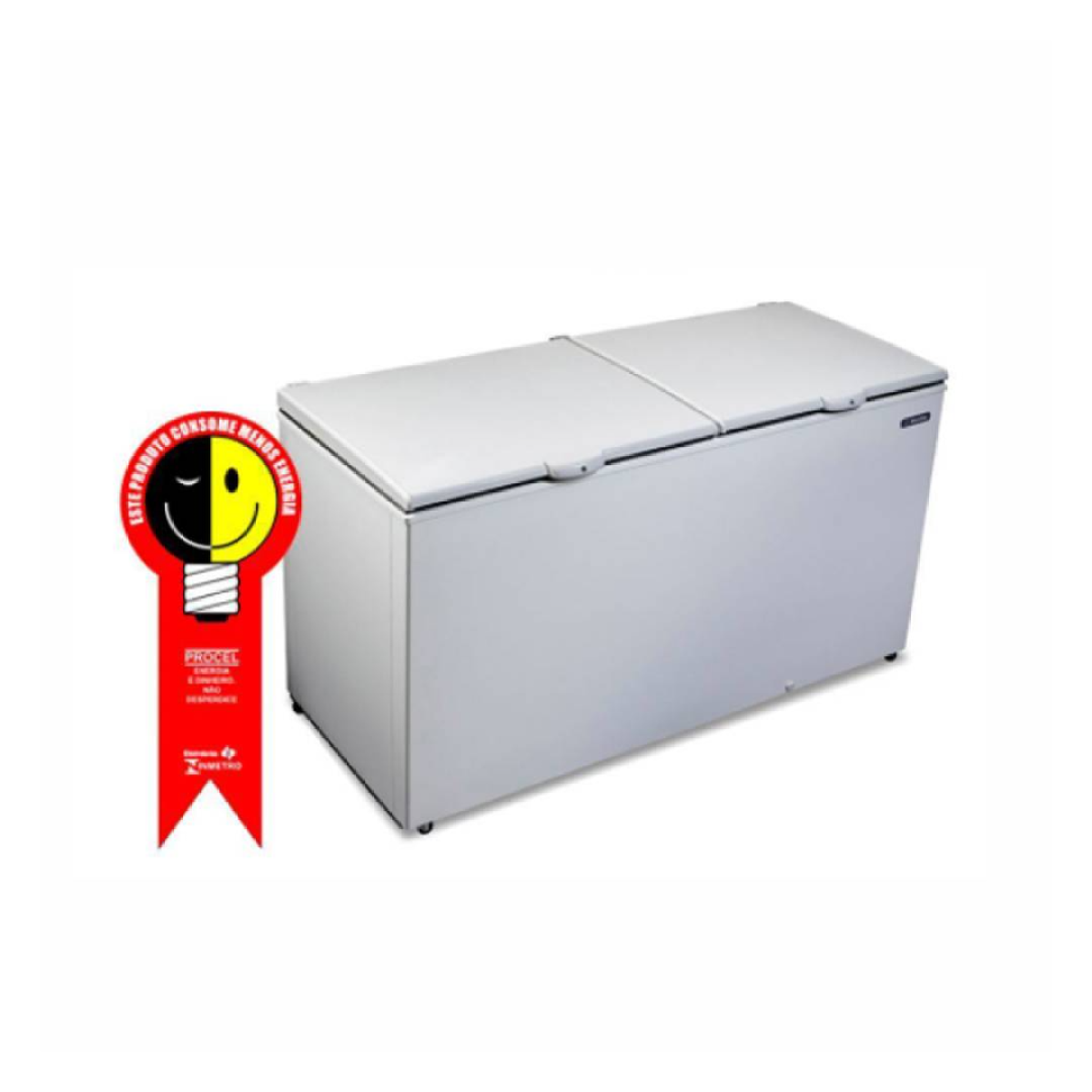 Freezer Horizontal Metalfrio 546 Litros com 2 Tampas Cega DA550