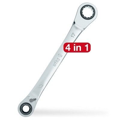 Wiha Dubbelring-ratelsleutel 4in1