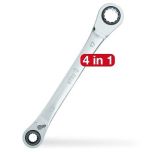 Wiha Dubbelring-ratelsleutel 4in1