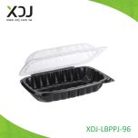 PP Clamshell Hinged Food Storage Containers with Tight-Fitting Lids